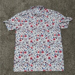 SwingJuice GOLF AMERICANA FLORAL MEN'S POLO - Size Medium - Amazing Polo